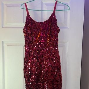 Charlotte Russe Red Sequin Dress